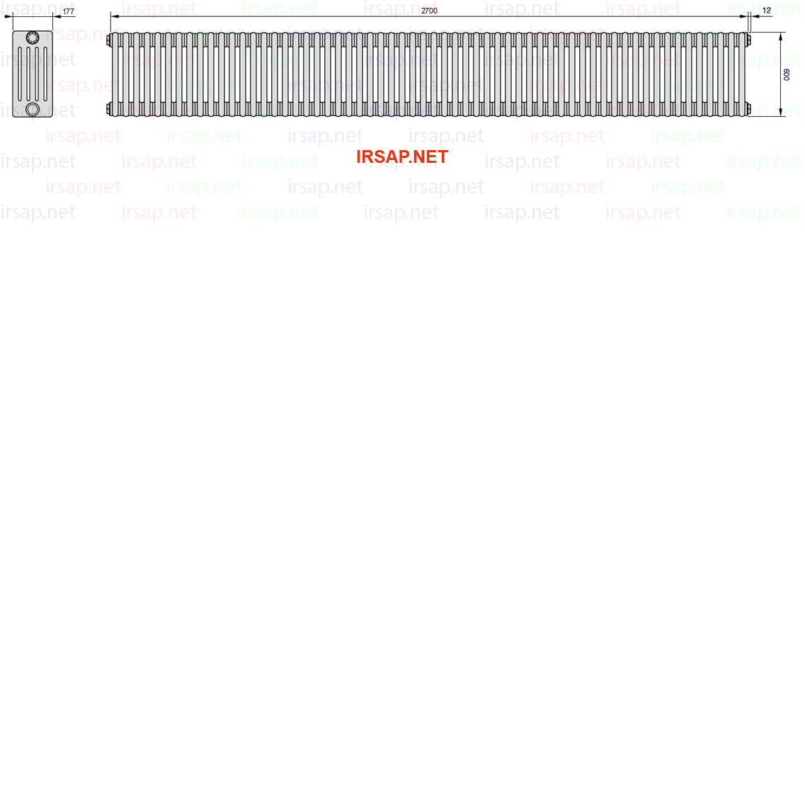 Радиатор IRSAP Tesi 50600/60 T12 CL 01